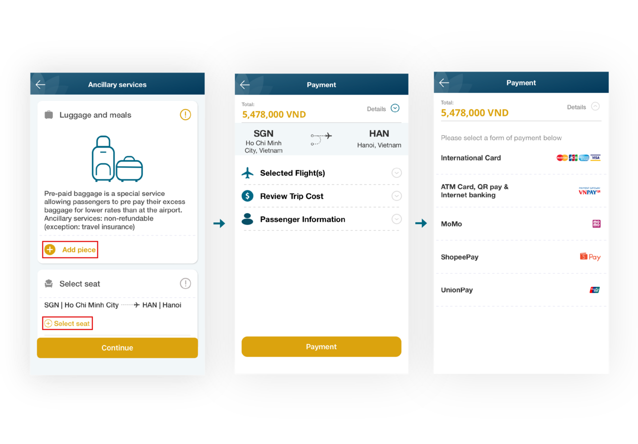 Giữ giá tốt trên app bước 3.3.
