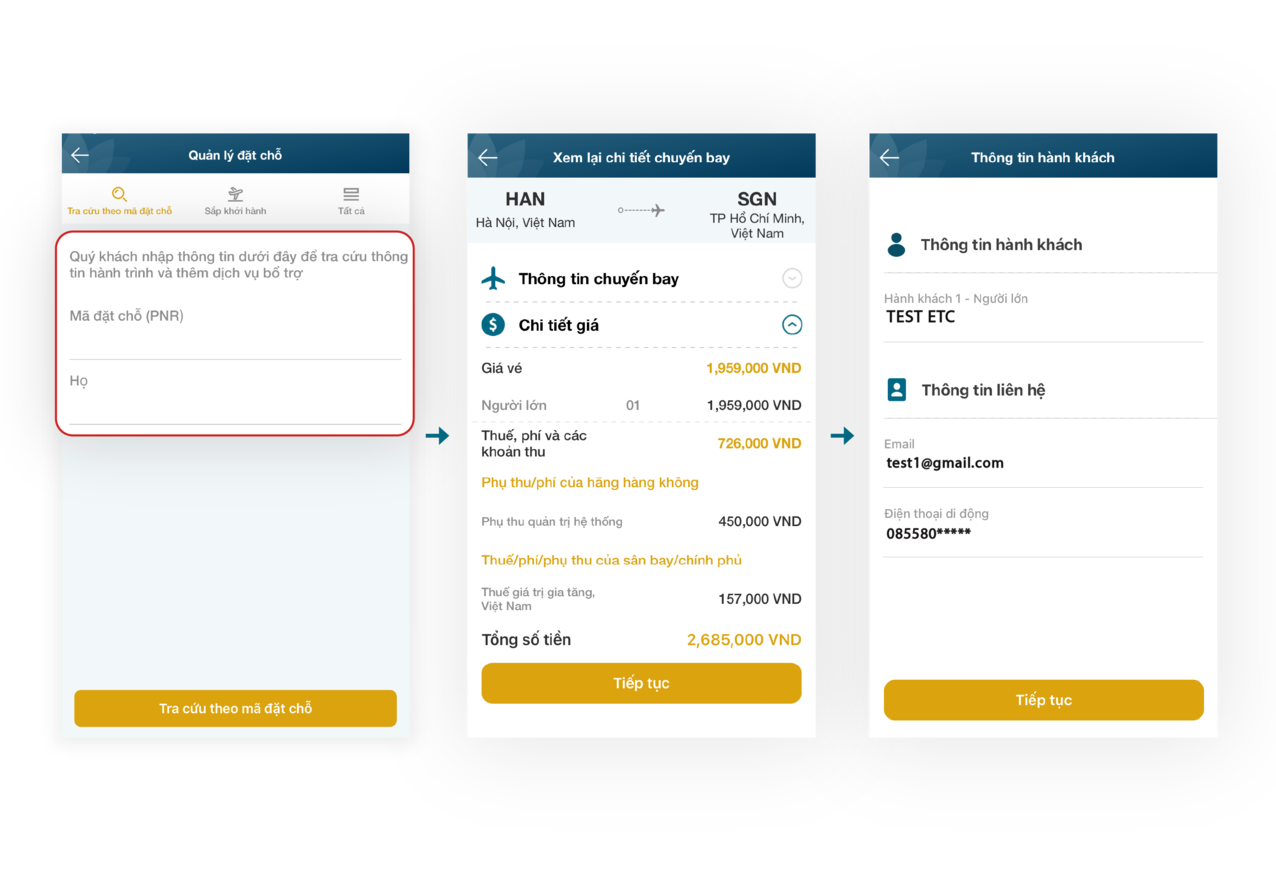 Giữ giá tốt trên app bước 3.2.