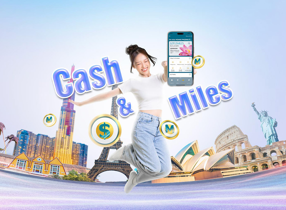 캐시 및 마일리지로 항공권 구매